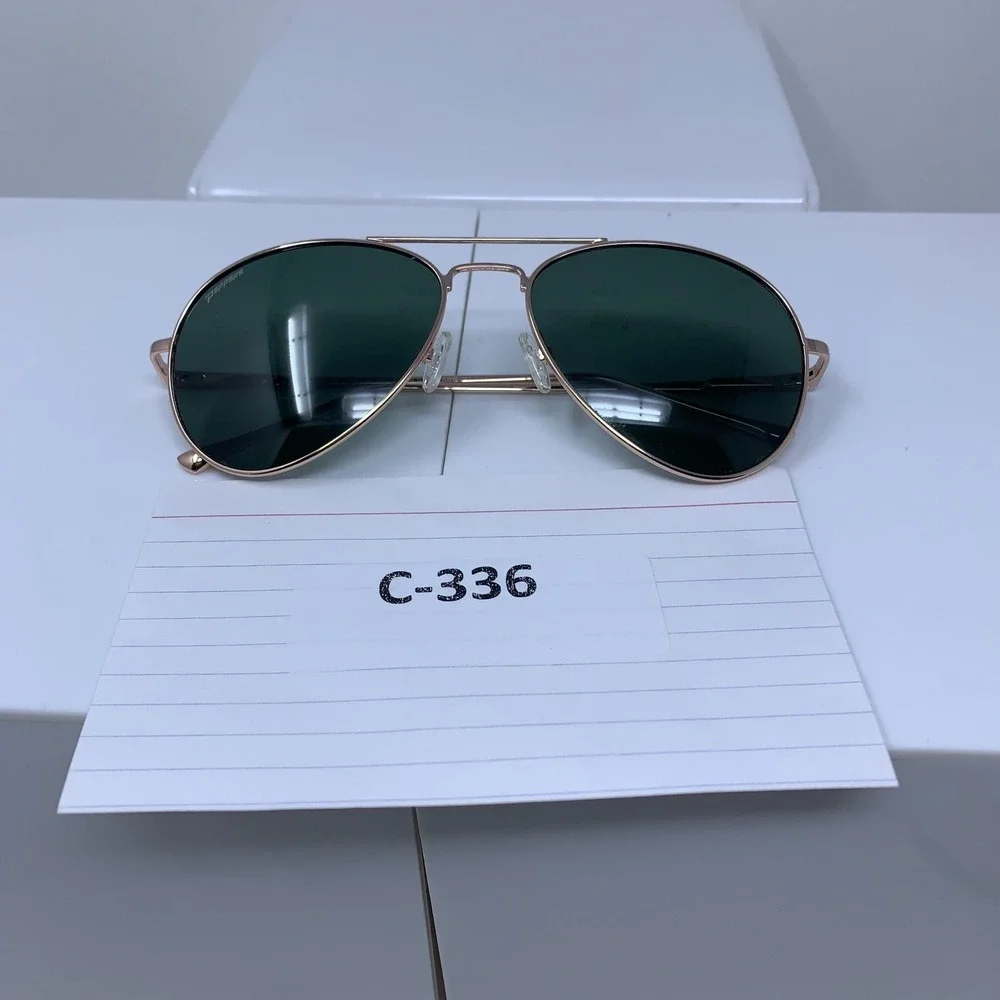 Peppers Unisex Maverick Polarized Aviator Sunglasses New